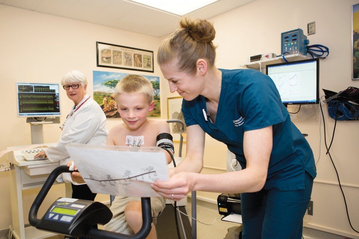 Doctor and child smiling