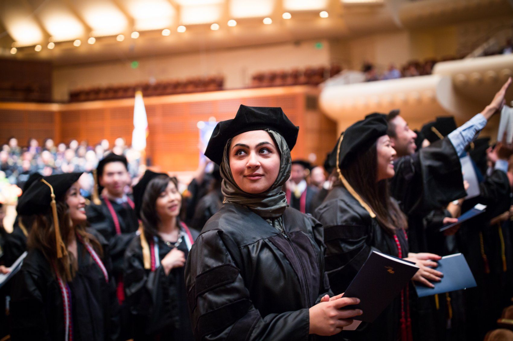 Students in audience at SOP Commencement 2019