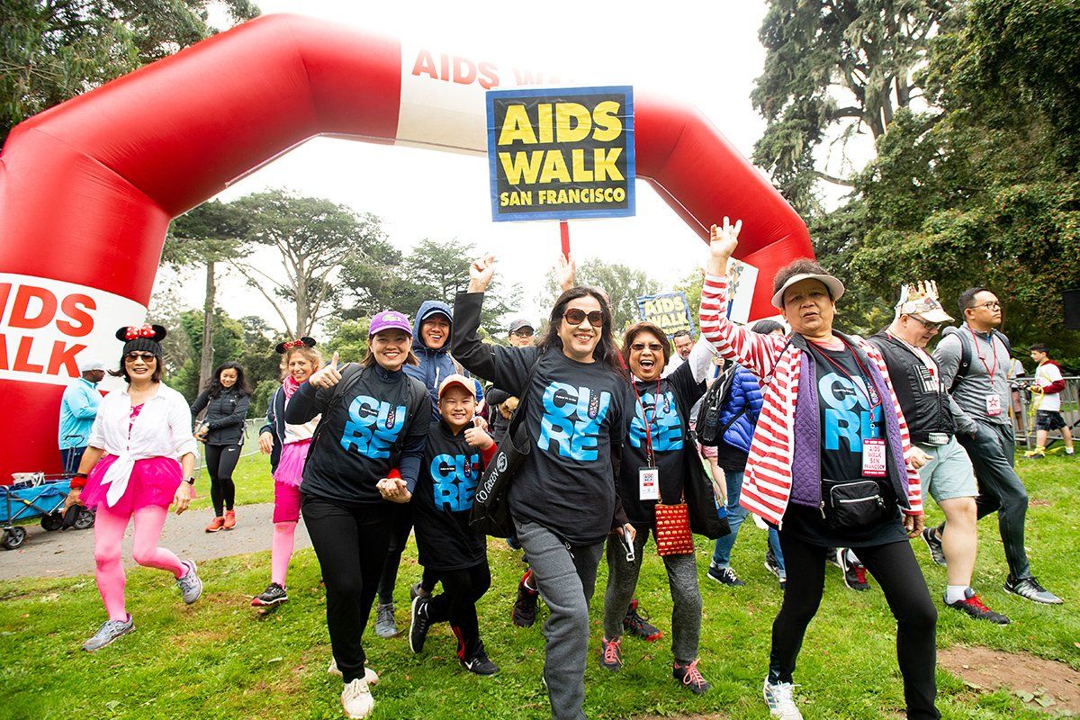AIDS Walk participants