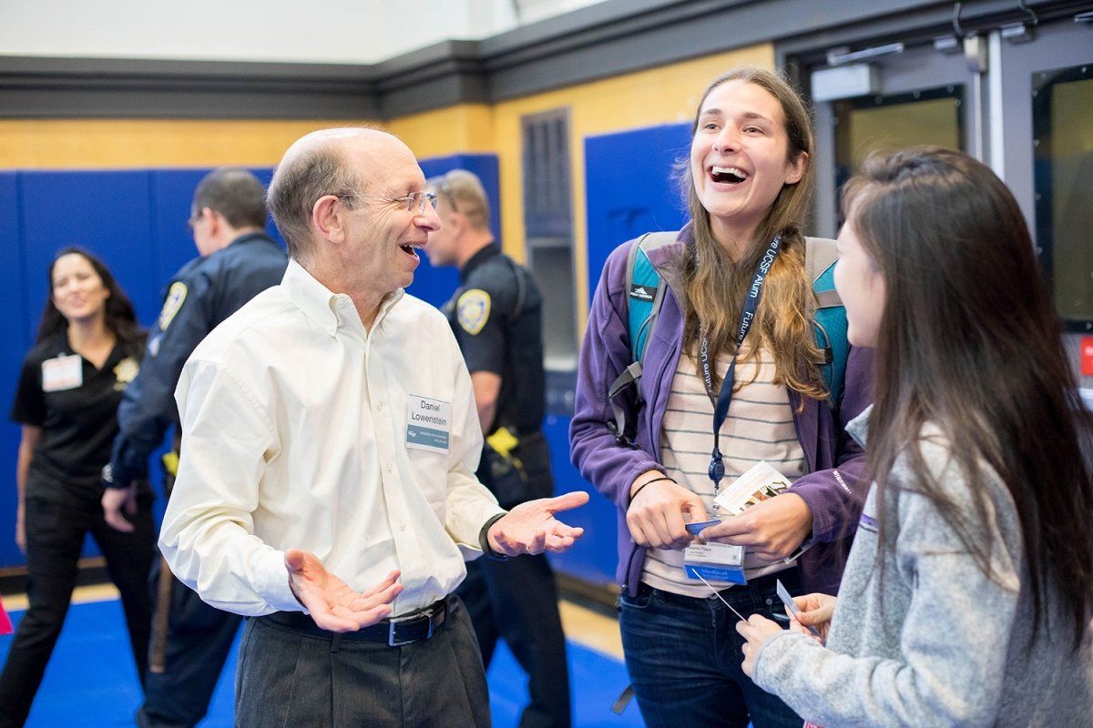 Daniel Lowenstein, PhD, welcomes First-Year students to the Chancellor’s Reception