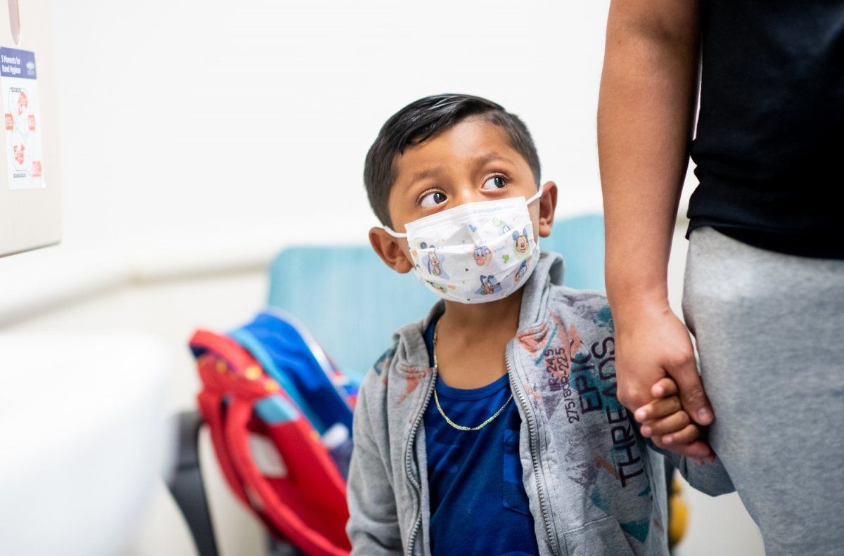 Matthew Rodriguez, 3, leaves UCSF Benioff Children’s Hospital Oakland after treatment in the emergency department