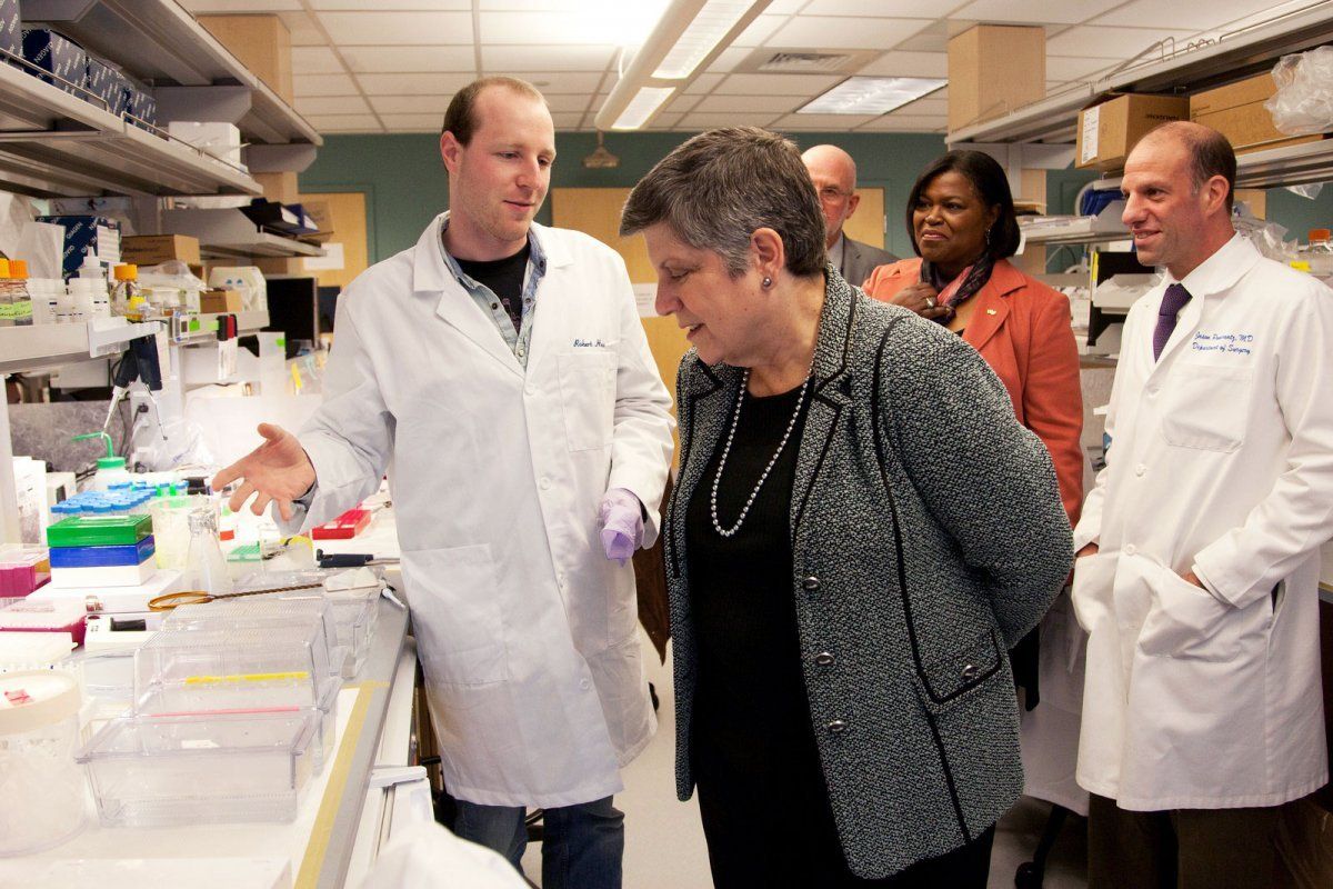 Janet Napolitano visiting the lab