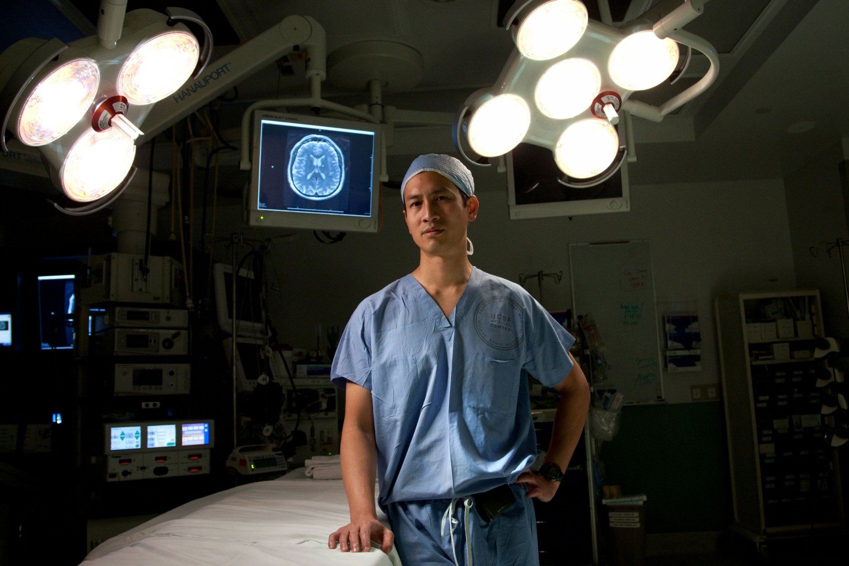a doctor in the operating room