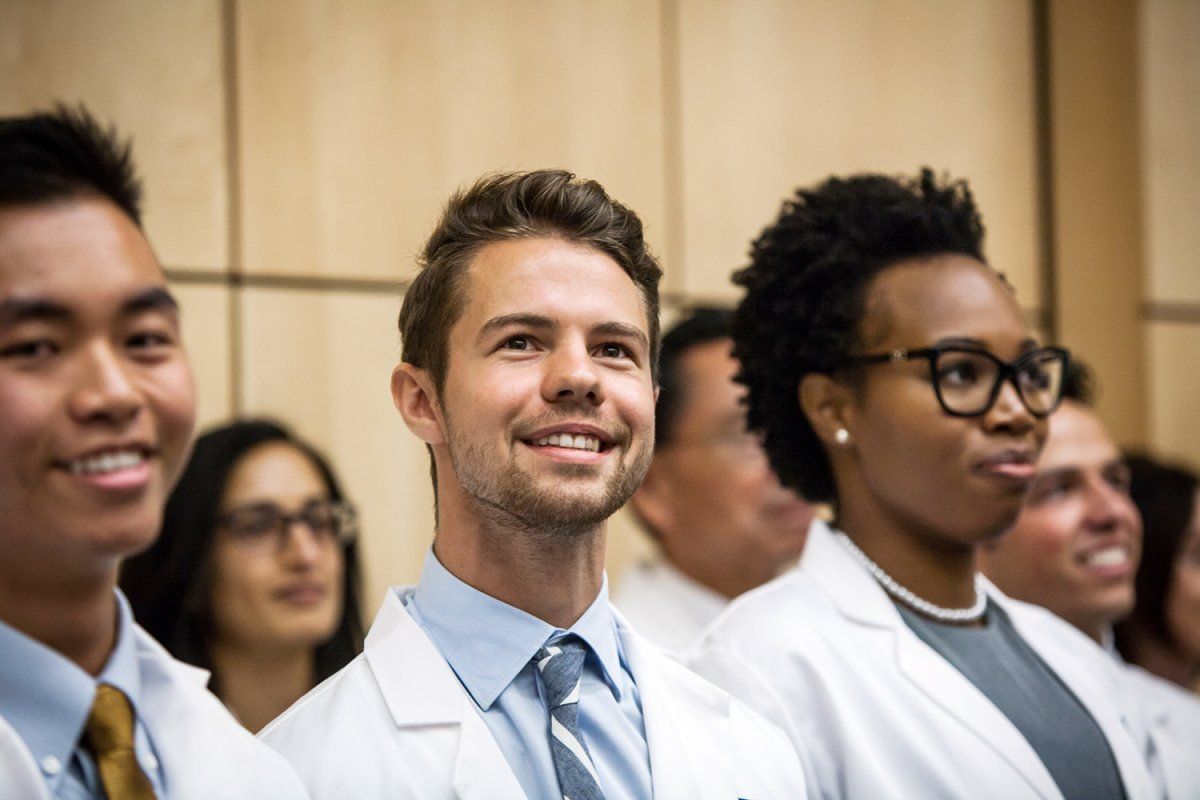 New UCSF School of Dentistry student at the White Coat Ceremony