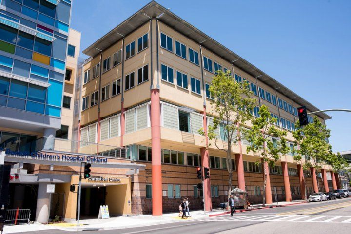 The outside of Benioff Children's Hospital Oakland