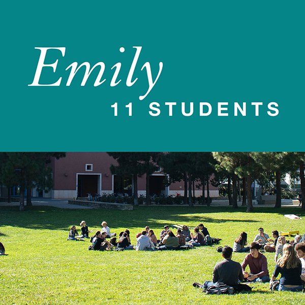 Emily with 11 students