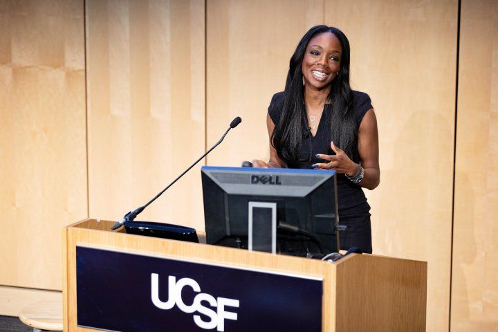 Nadine Burke Harris delivers lecture at UCSF