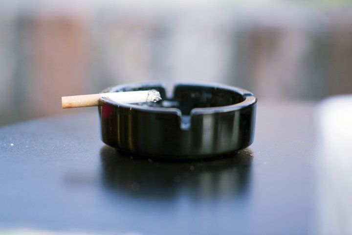 cigarette in an ashtray