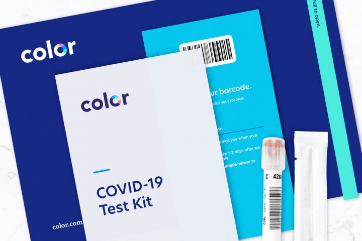 Color sample of testing kit