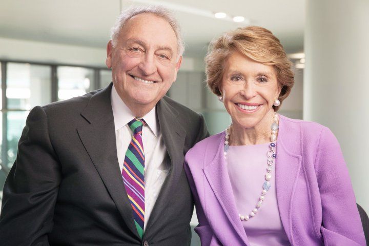 Sanford and Joan Weill pose for portrait together