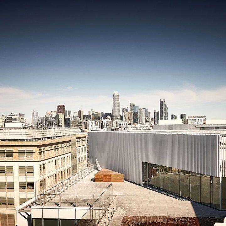 view of downtown San Francisco from the Weill Neurosciences building