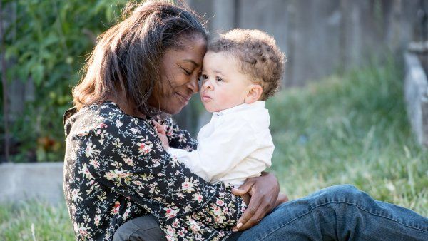 mother holds her infant