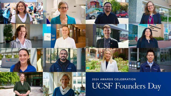 A collage of all winners of the 2024 Founders Day Awards.
