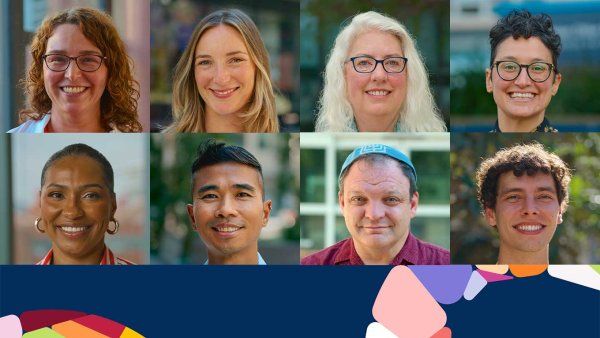A composite image of the eight recipients of the 2026 U C S F Chancellor Principles of Community Award.