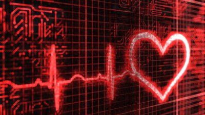 Heart EKG illustration
