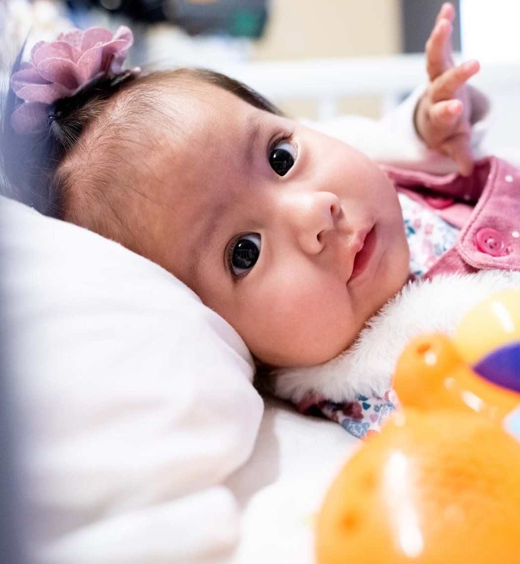 Portrait of 10-month-old Artemis-SCID patient Luciana Moscoso Pareja