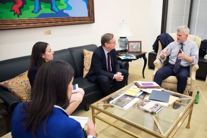 Government and University officials meeting in Washington, DC.